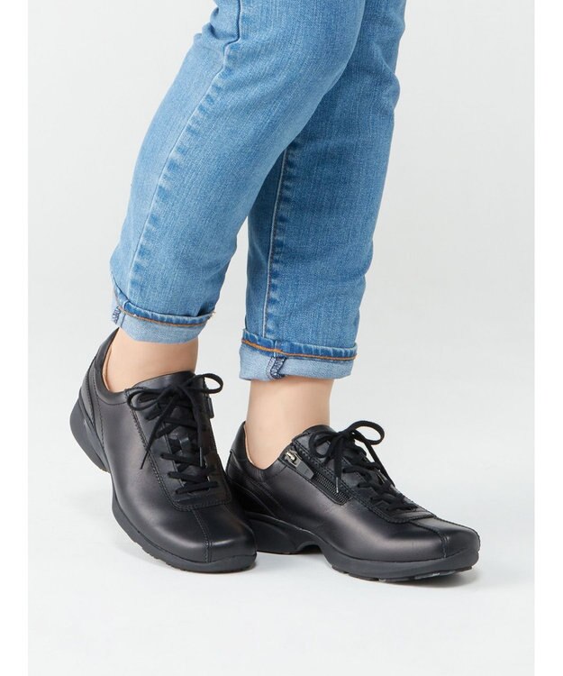 ASICS WALKING ペダラウォーキングシューズ D ヒール高3.0cm ブラック系