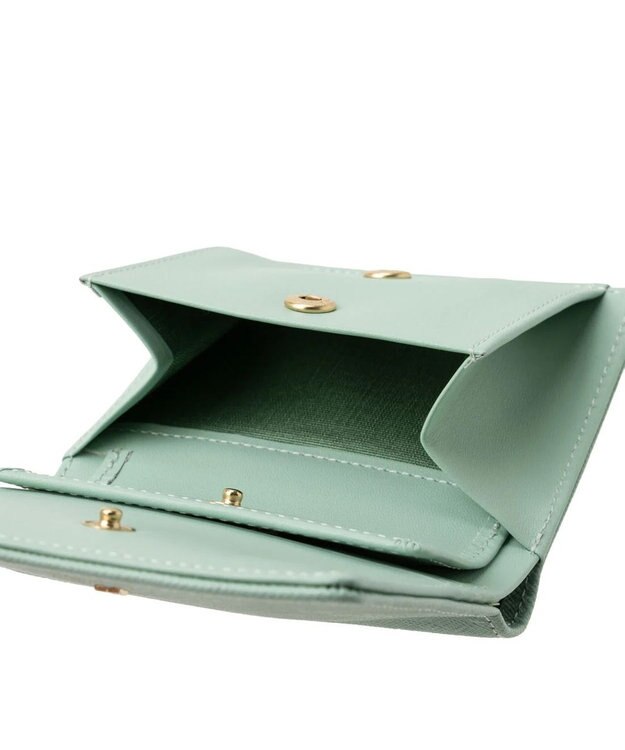 LANVIN en Bleu リュクサンブール 二つ折りコンパクト財布 ミント