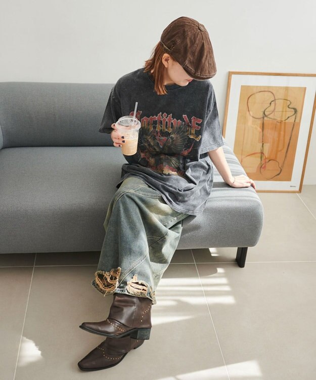 WEGO ヴィンテージウォッシュグラフィックBIGT 柄1