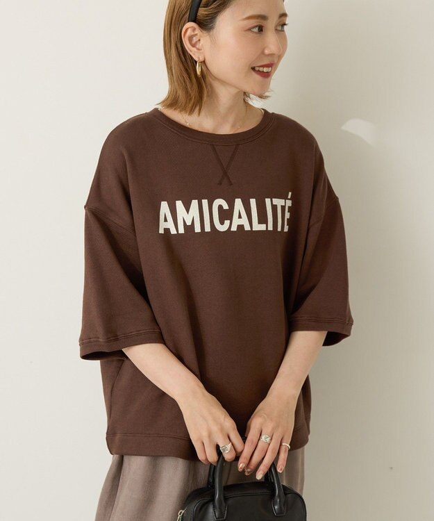 AMERICAN HOLIC アソートロゴルーズドルマンプルオーバー Brown