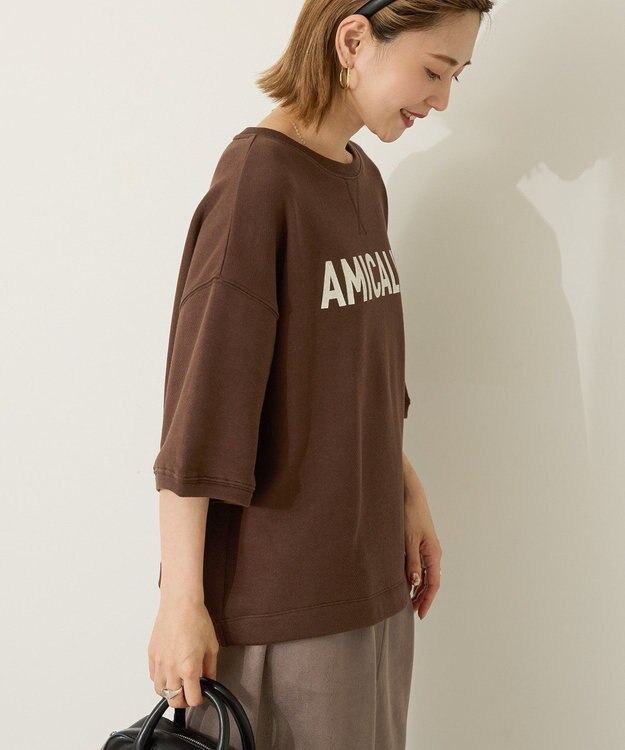 AMERICAN HOLIC アソートロゴルーズドルマンプルオーバー Brown