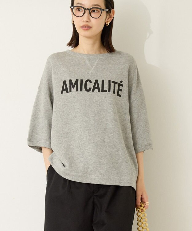 AMERICAN HOLIC アソートロゴルーズドルマンプルオーバー Light Gray Mixture