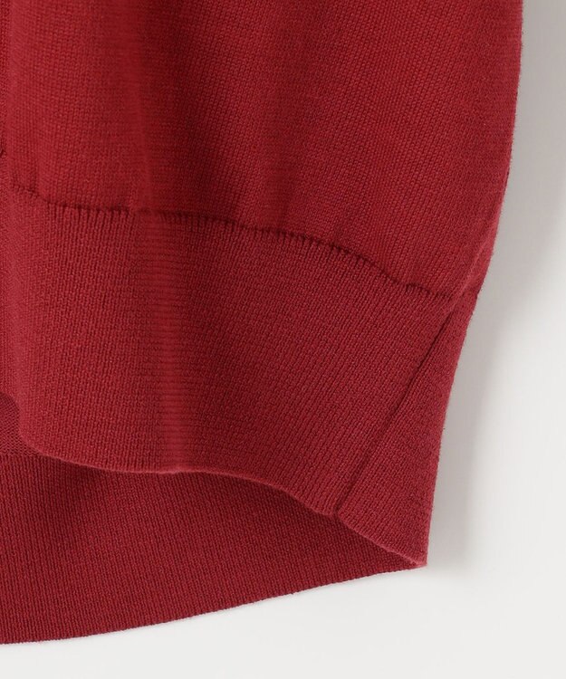 23区 【SLOW/一部店舗限定】コットンシルク Vネック ニット ブラック系