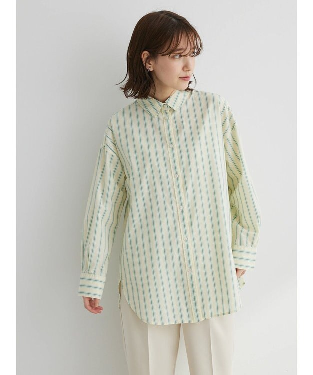 Green Parks アソートストライプシャツ Yellow