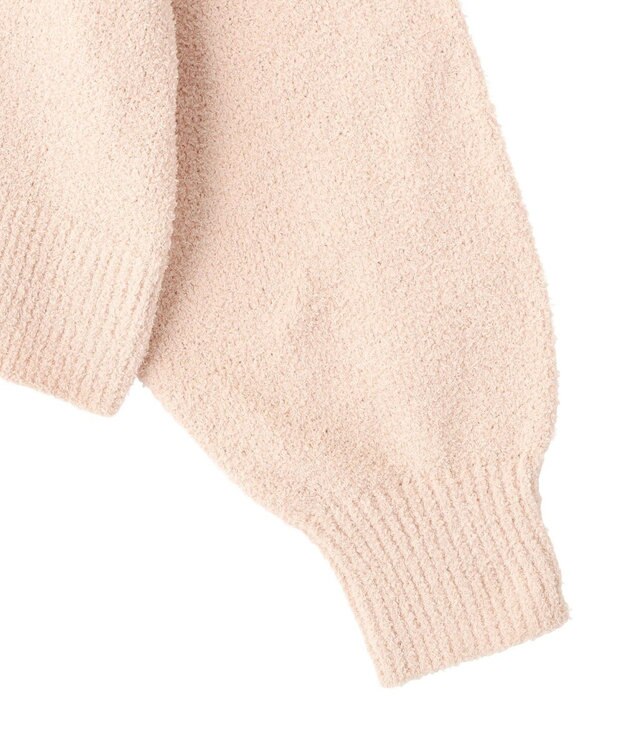 earth music&ecology 【予約】miffy/earth モコモコカーディガン ピンクベージュ