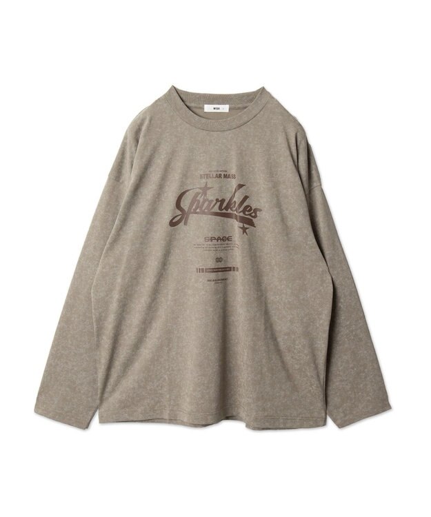 WEGO 【ユニセックス着用ITEM】スノーダイグラフィックT（LS） ベージュ