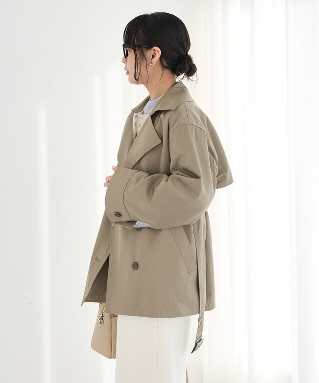 CRAFT STANDARD BOUTIQUE ワイドカフスミディトレンチコート Khaki