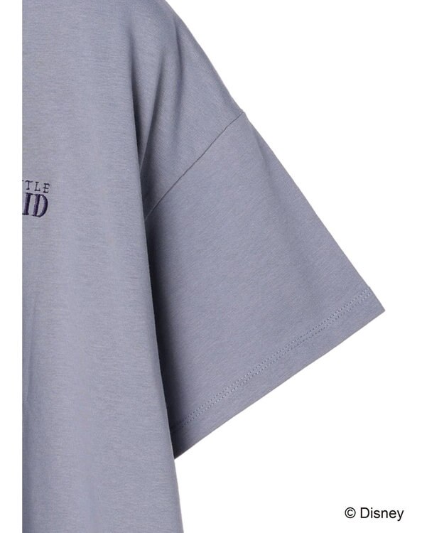 earth music&ecology リトル・マーメイド / プリントTee Charcoal Gray