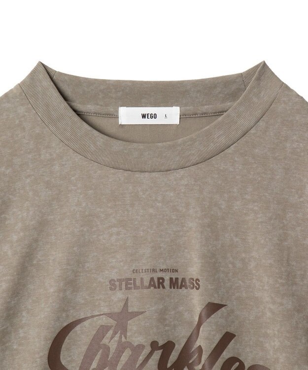 WEGO 【ユニセックス着用ITEM】スノーダイグラフィックT（LS） ベージュ