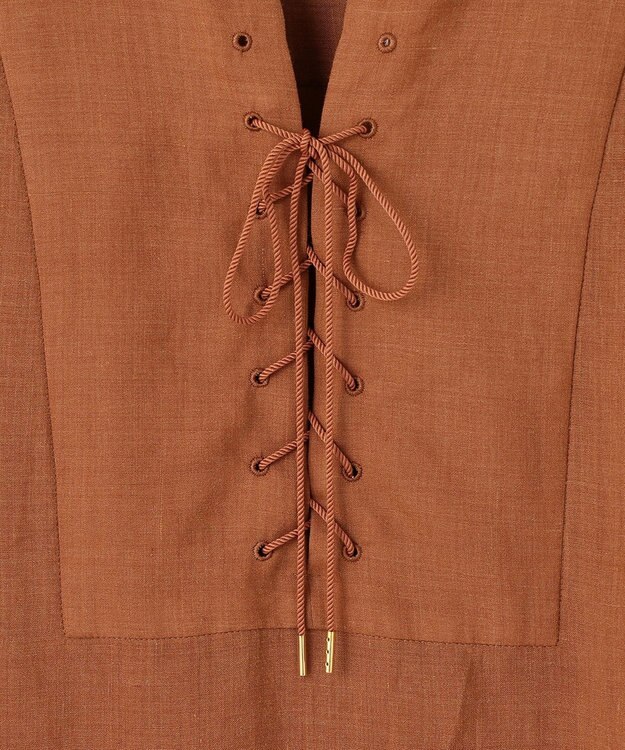 自由区 L 【カタログ掲載・接触冷感・洗える】ラミーローンプルオーバー ブラウス コッパー