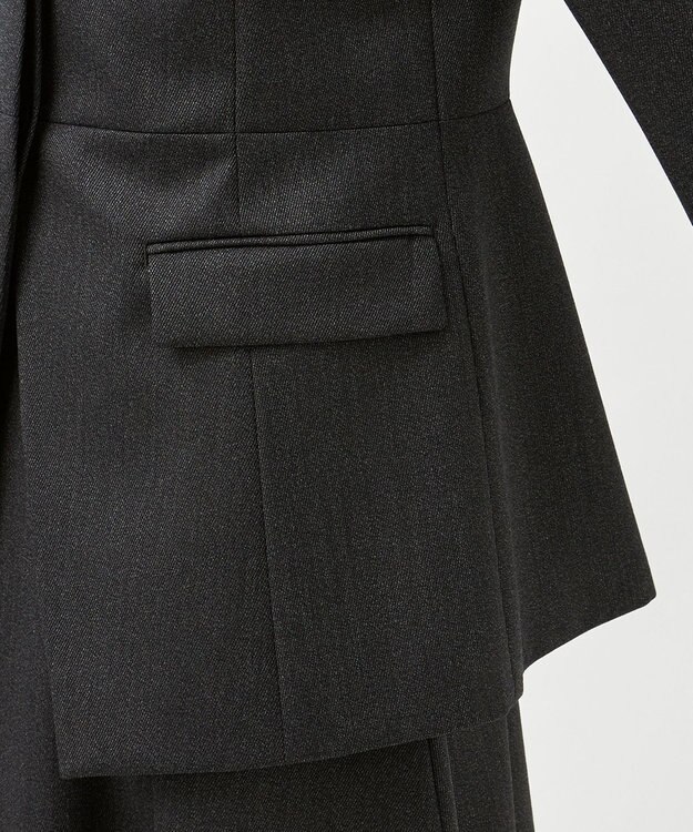 23区 【エステータ】CANONICO カバートクロス ジャケット チャコールグレー