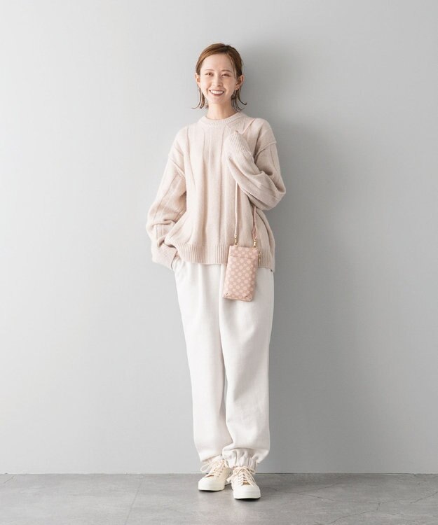 MIYABIYA La quoh with kirakaracho 南蛮七宝プリントレザー スマホポシェット 鴇色(ピンク)