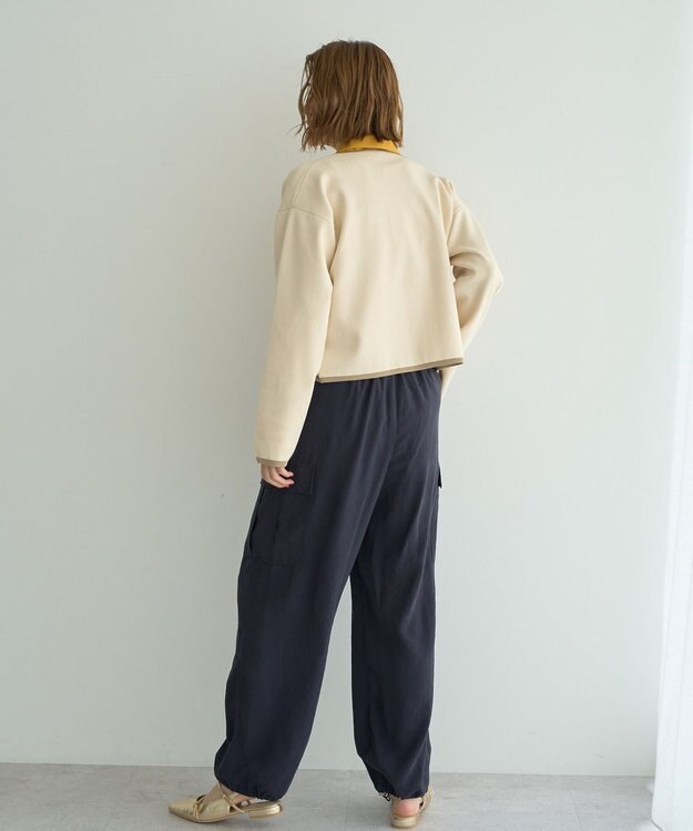 YECCA VECCA ベルテッドカーゴパンツ Navy