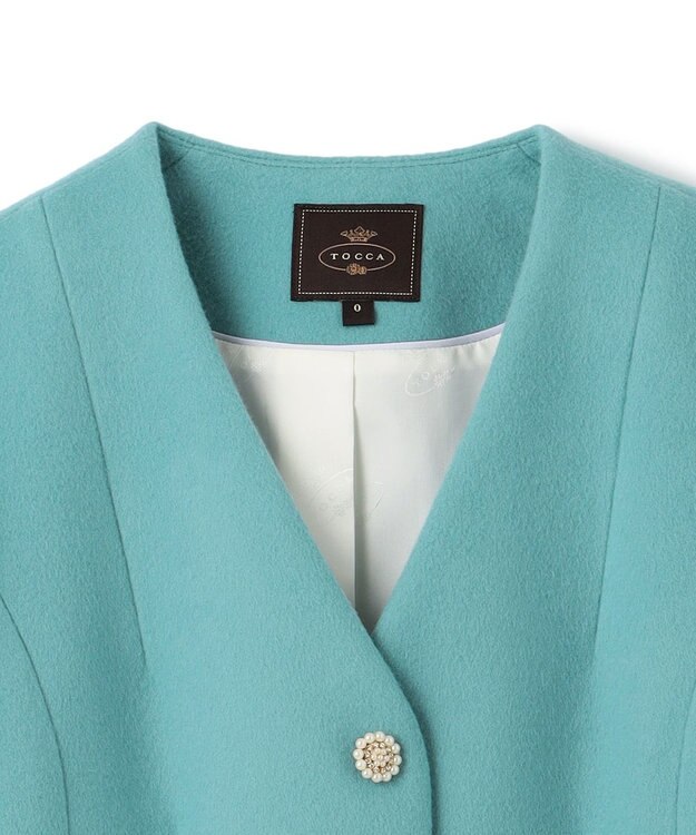 TOCCA 【消臭】PEARL ROCK ロングコート エメラルド系