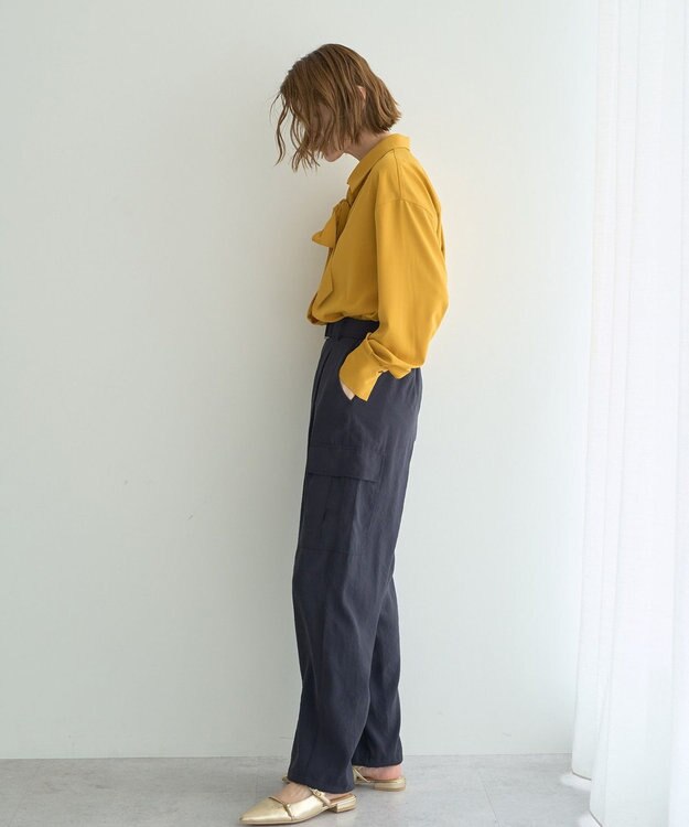 YECCA VECCA ベルテッドカーゴパンツ Navy