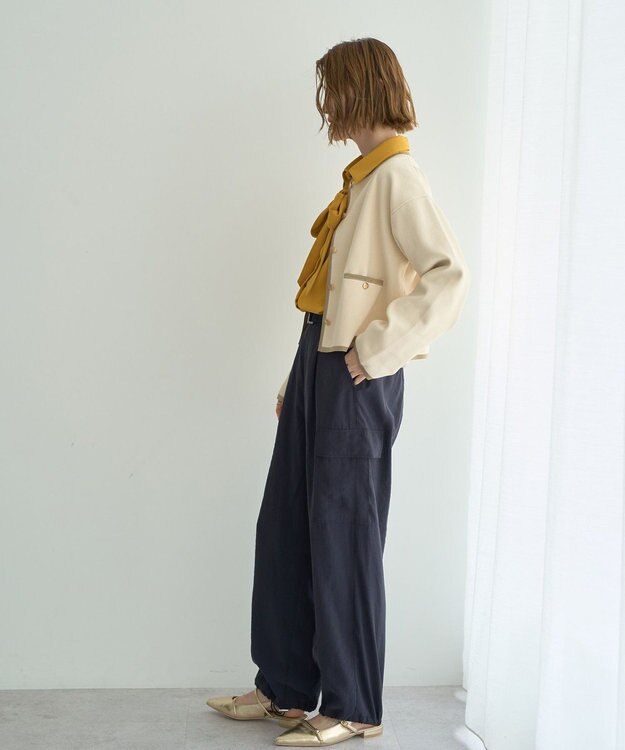 YECCA VECCA ベルテッドカーゴパンツ Navy