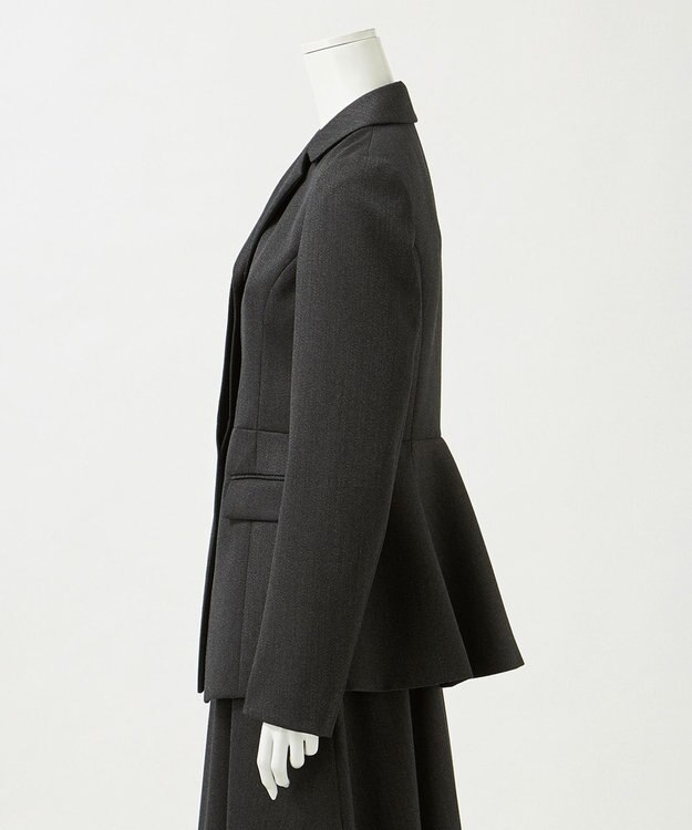 23区 【エステータ】CANONICO カバートクロス ジャケット チャコールグレー