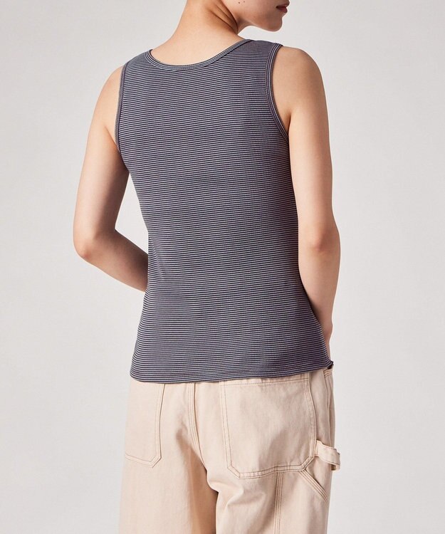 Paul Smith マルチカラーボタン ボーダー タンクトップ ボルドー