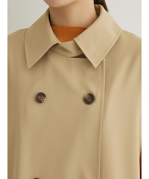 Green Parks トレンチロングジレ Beige