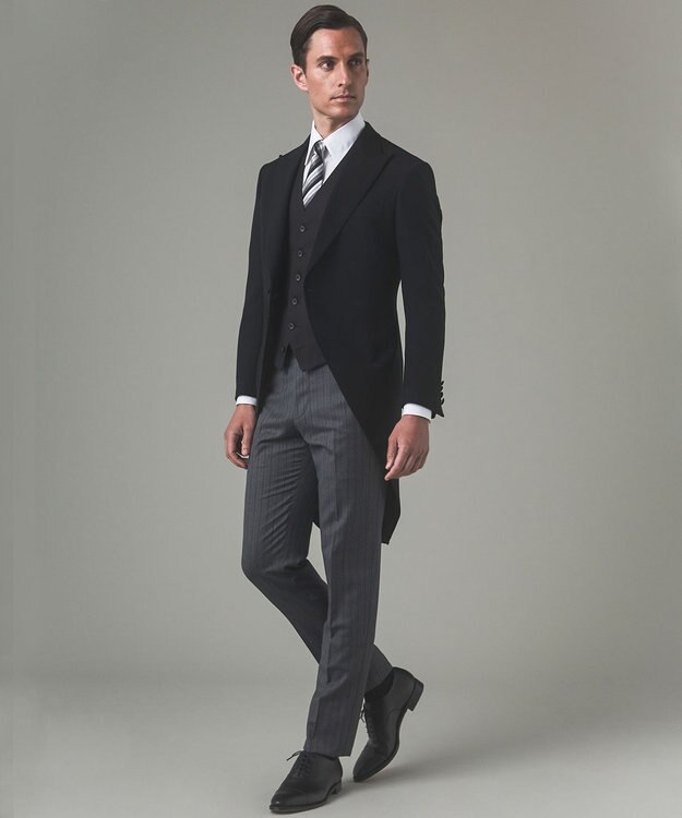 GOTAIRIKU 【WEAR BLACK】レギュラーカラー ダブルカフス ドレスシャツ ホワイト系