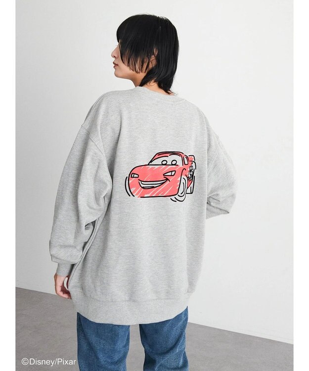 Green Parks Ｃａｒｓ／バックプリント裏毛プルオーバー Gray Mixture