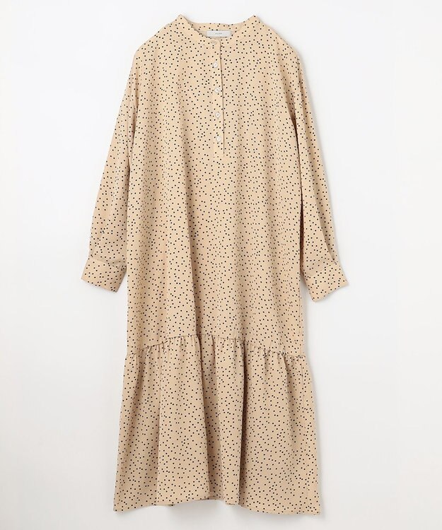 ANY 【セットアイテム】ニットベスト×ワンピース SET ベージュ×ベージュドット