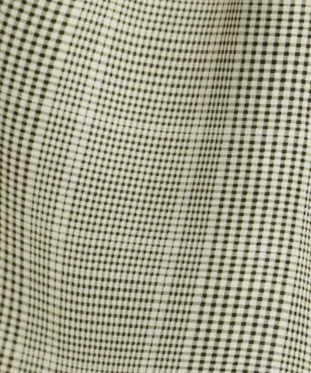 ANY 【洗濯機可能】プリントブラウス モカ系チェック