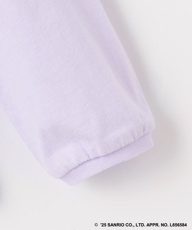 ANY KIDS 【any FAM× リトルツインスターズ 】キキ&ララ ミラクルスパンコール長袖Tシャツ ラベンダー