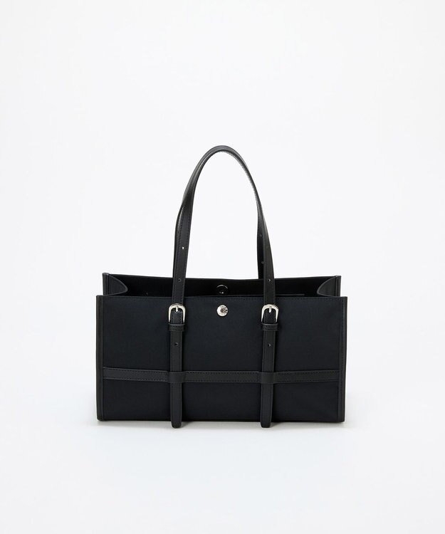 TOPKAPI 【Breath TOPKAPI】FRAME フレーム レザーベルト ワイド ミニ トートバッグ ブラック