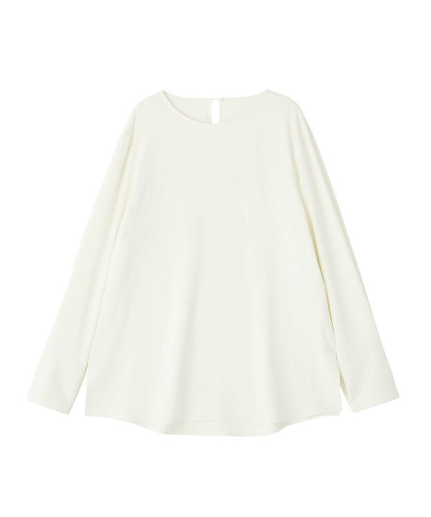 CRAFT STANDARD BOUTIQUE ＜セレモニー＞着脱可能/2WAYフリルカラーブラウス Off White