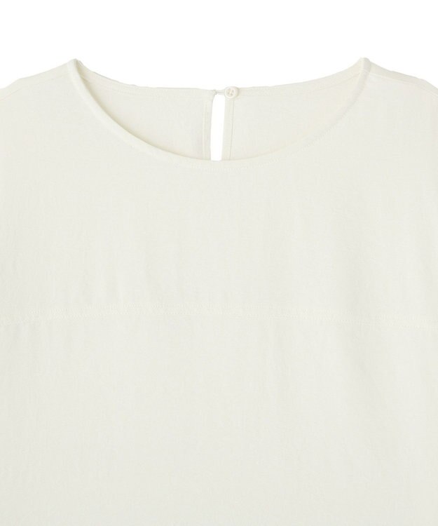 CRAFT STANDARD BOUTIQUE ＜セレモニー＞着脱可能/2WAYフリルカラーブラウス Off White