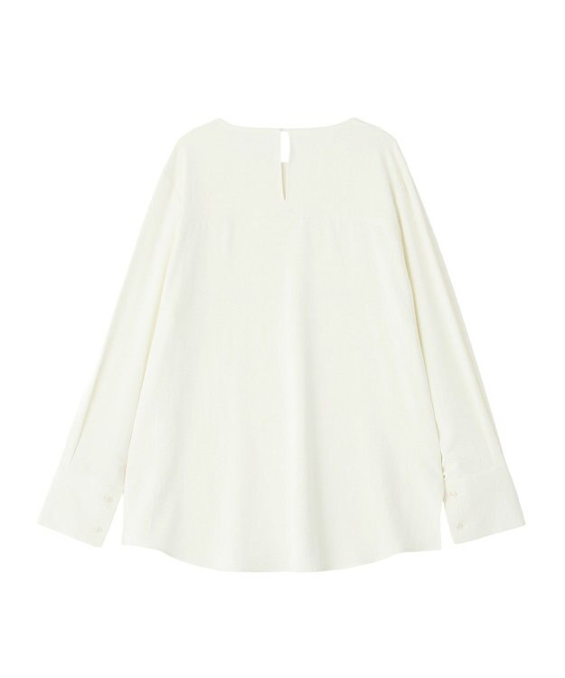 CRAFT STANDARD BOUTIQUE ＜セレモニー＞着脱可能/2WAYフリルカラーブラウス Off White