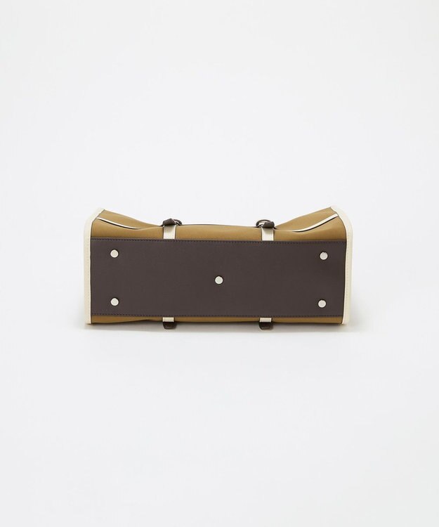 TOPKAPI 【Breath TOPKAPI】FRAME フレーム レザーベルト ワイド ミニ トートバッグ キャメル