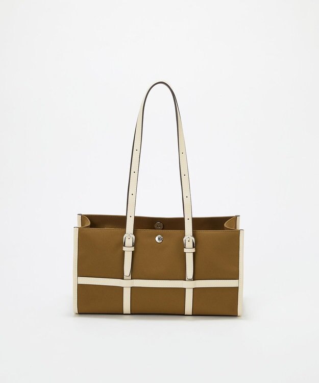 TOPKAPI 【Breath TOPKAPI】FRAME フレーム レザーベルト ワイド ミニ トートバッグ キャメル