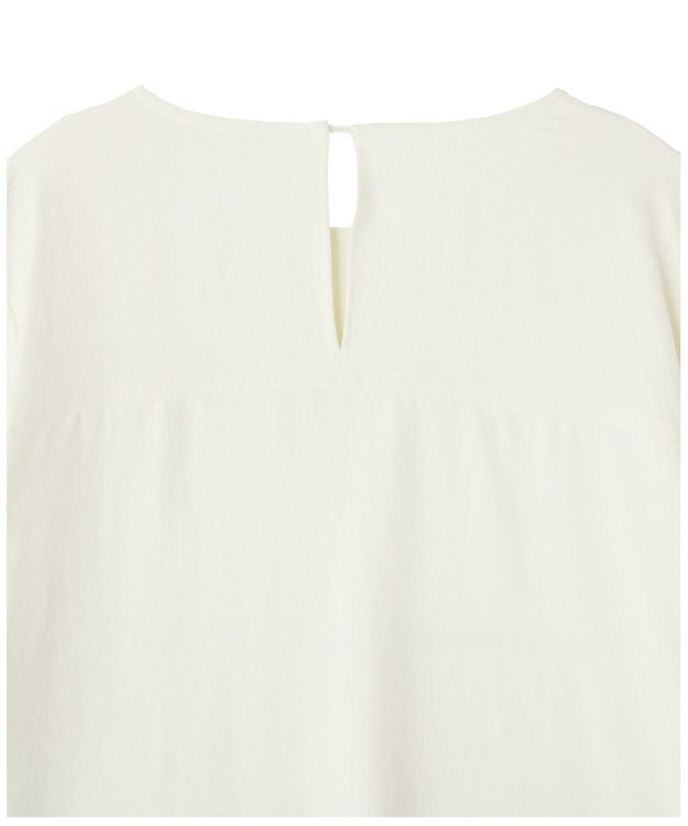 CRAFT STANDARD BOUTIQUE ＜セレモニー＞着脱可能/2WAYフリルカラーブラウス Off White