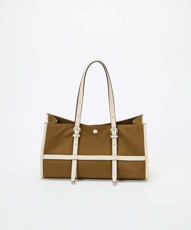 TOPKAPI 【Breath TOPKAPI】FRAME フレーム レザーベルト ワイド ミニ トートバッグ キャメル