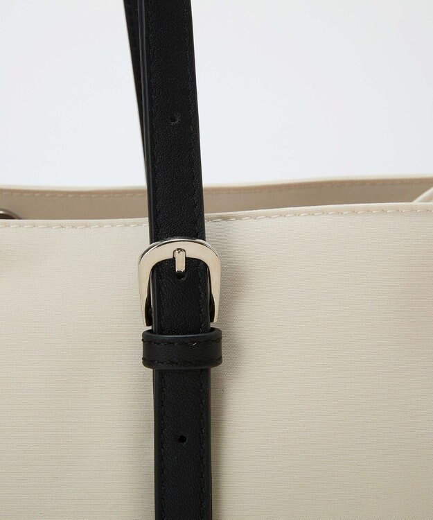 TOPKAPI 【Breath TOPKAPI】FRAME フレーム レザーベルト ワイド ミニ トートバッグ オフ