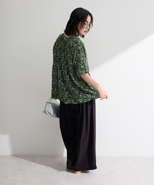 Green Parks 【WEB限定】アソート柄さらっとレーヨンブラウスⅡ Flower