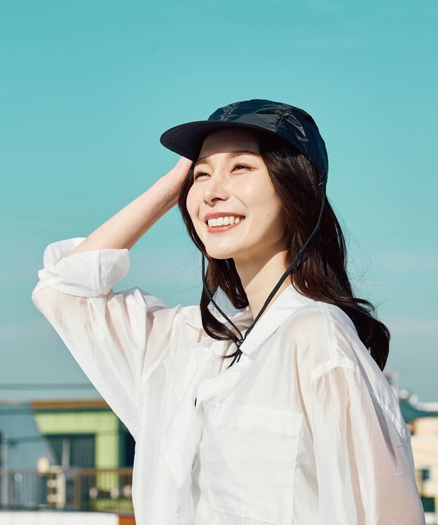 MOONBAT 【遮光ハット】マジカルテックプロテクション キャップ 帽子 UV100％ 遮光100％ 軽量 撥水 ブラック