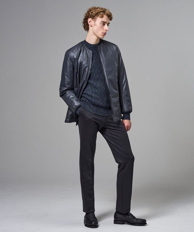 JOSEPH HOMME 新素材【アウタードッキング対応】ラインアートジャガード　ブルゾン グレー系