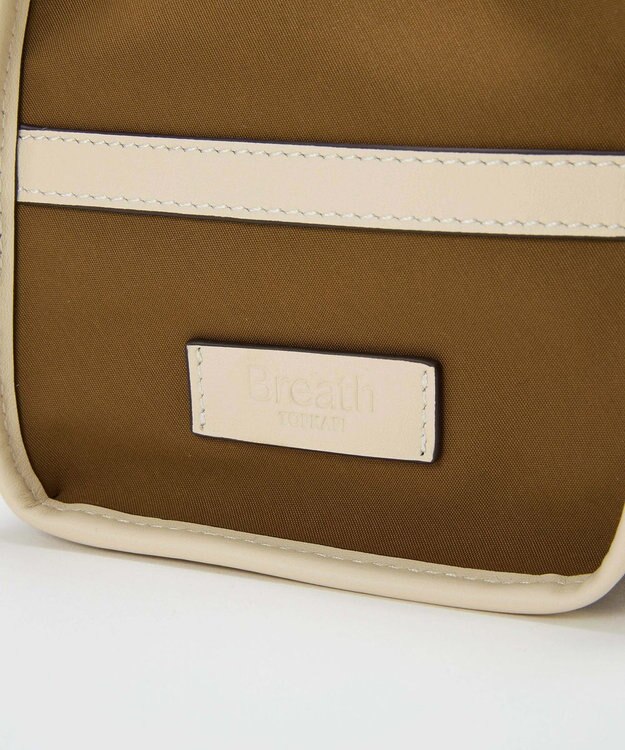 TOPKAPI 【Breath TOPKAPI】FRAME フレーム レザーベルト ワイド ミニ トートバッグ キャメル