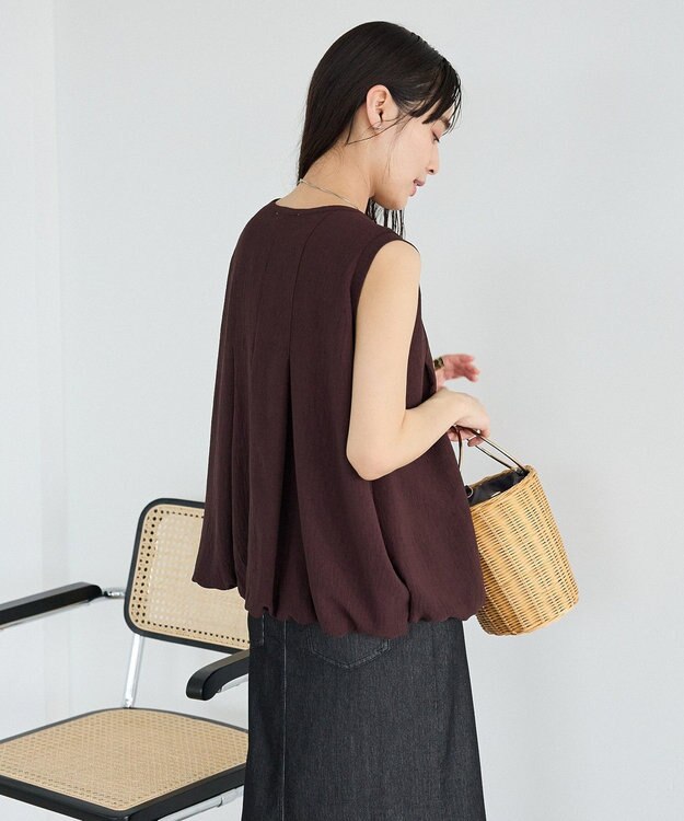 CRAFT STANDARD BOUTIQUE タックバルーンプルオーバー Dark Brown