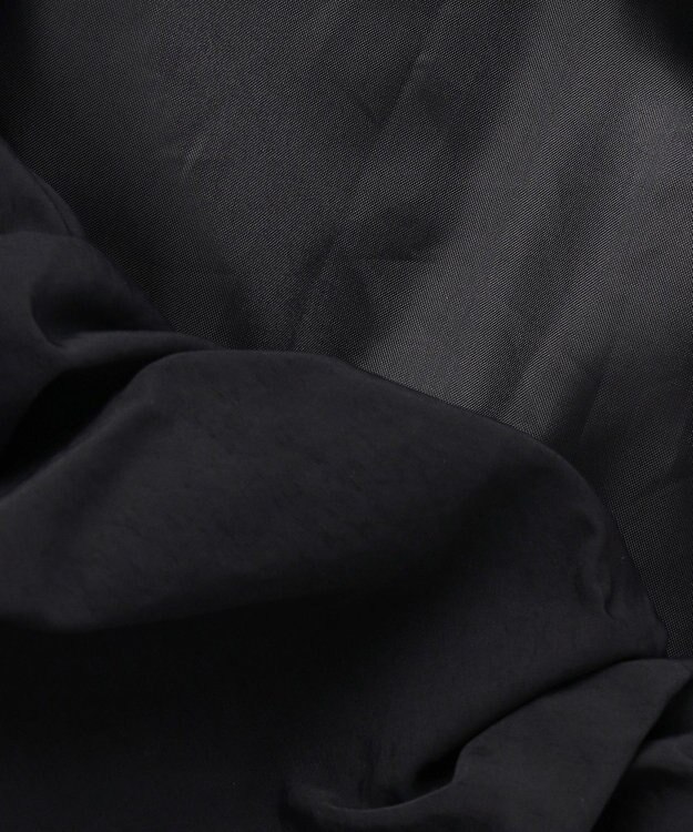 NAVE 【Nave　洗える】ソフトタフタ  スリットスリーブ ブルゾン ブラック系