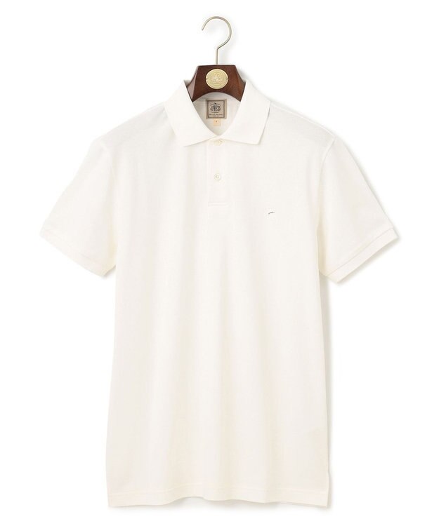 J.PRESS MEN 【大人気】アメリカンコットン鹿の子 バックブルポロシャツ ホワイト系