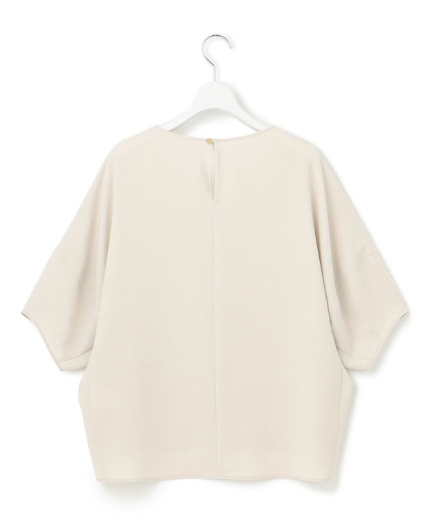 23区 S 【吸水速乾/UVカット/接触冷感】ストレッチジョーゼット ランタンスリーブ カットソー ベージュ系