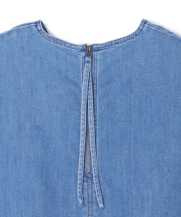 UNFILO 【野呂佳代さん着用】UNFILO DENIM light ノースリーブブラウス ブルー