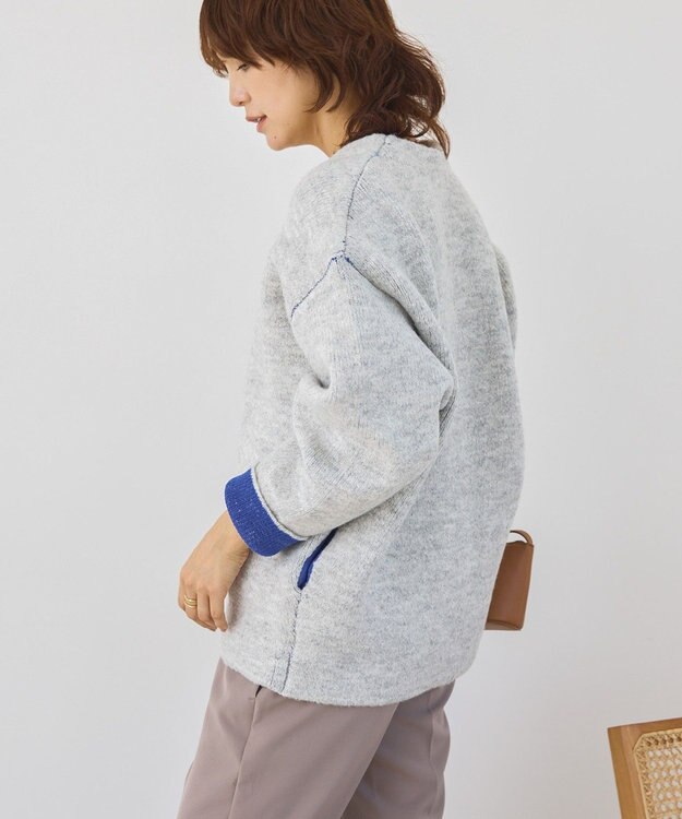 AMERICAN HOLIC ＶネックＷフェイスニットカーディガン Beige