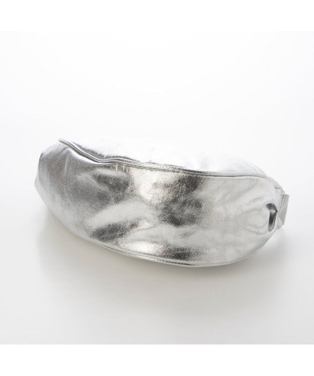 UNBILLION カシュカシュ cachecache / アシンメトリーメタリックショルダーバッグ シルバー