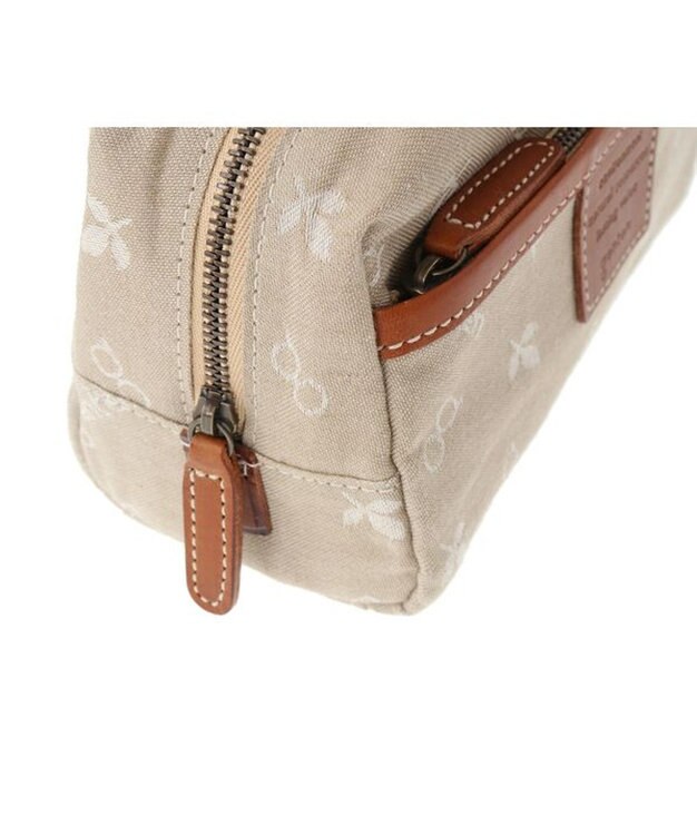 genten クロスパンチングインナースペース ポーチ チャ