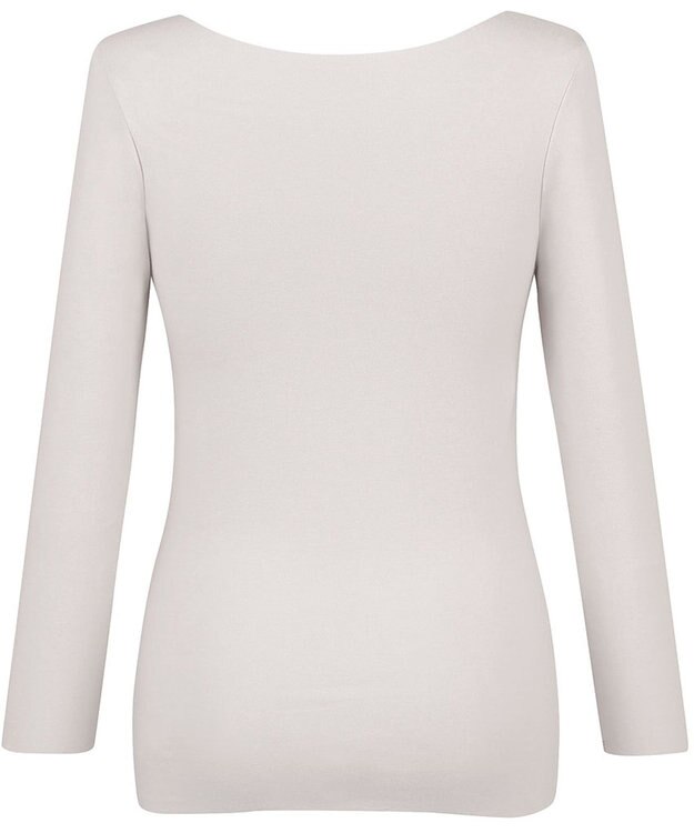 Wing あったかインナー 綿100％(肌側) アウターにひびきにくい ムレにくい 【綿の贅沢ここちフラット】 8分袖 長袖 秋 冬 EL4871 ウイング／ワコール シェルベージュ